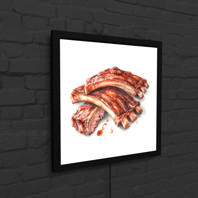BA_Food_Frenzy_Food_76_Baby Back Ribs_LED_Snap_Frame_Mockup