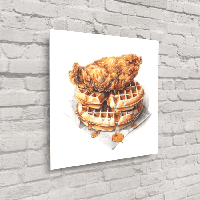 BA_Food_Frenzy_Food_78_Chicken _ Waffles_Acrylic_Glass_Mockup