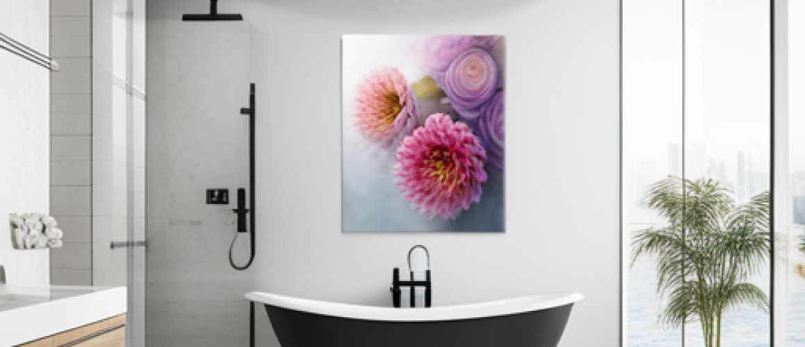 Acrylic bathroom wall prints