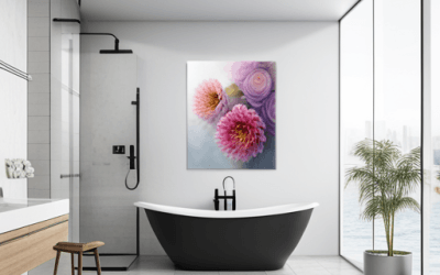 Acrylic bathroom wall prints