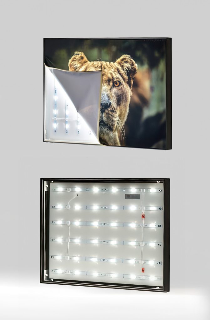 Backlit Fabric | Big Acrylic Illuminated Wall Art Prints