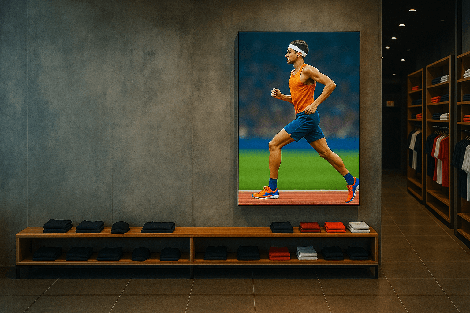 Backlit Fabric Runner