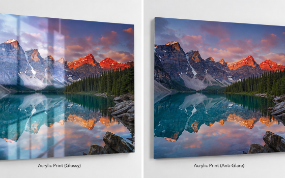 Regular Acrylic Prints vs. Non-Glare Acrylic Prints