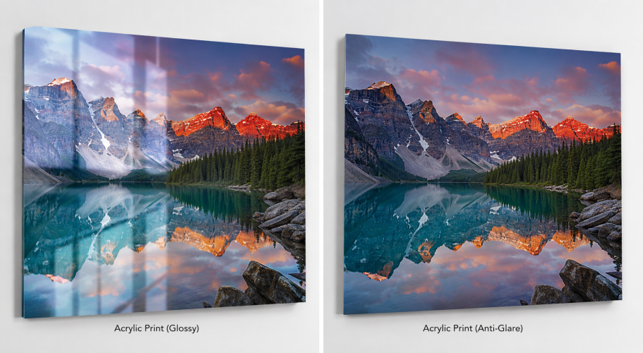 Regular Acrylic Prints vs. Non-Glare Acrylic Prints